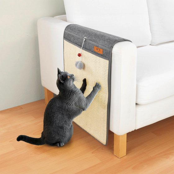 Katzen Kratzmatte, platzsparend für die Couchlehne 