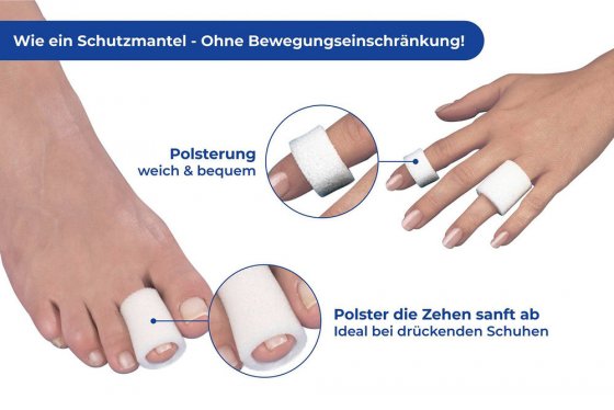 Schlauch-Fix 6er Set, weich, anschmiegsam und flexibel 