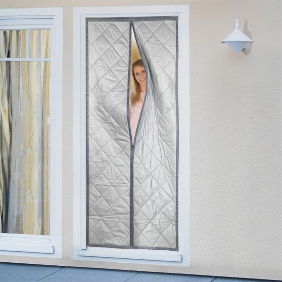 Türvorhang , mit reflektierender Außenseite 