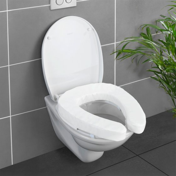 WC-Sitzpolster Mod. Soft weiß, gepolsterte Sitzerhöhung