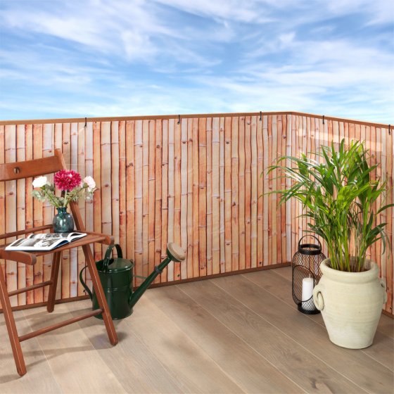 Balkon-Sichtschutz BAMBUS, witterungsbeständig 