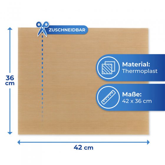 Antihaft-Backform-Zuschnitt, 4tlg, mehrfach wiederverwendbar 