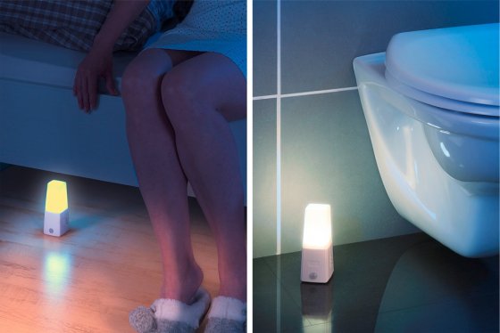 LED Unterbett Licht mit Bewegungssensor, 2er Set, batteriebetrieben 