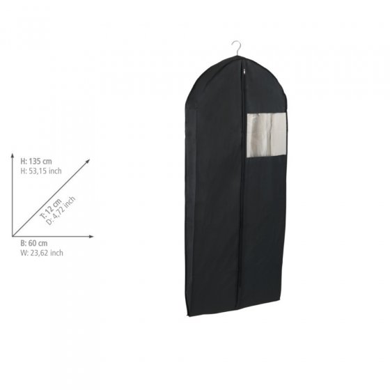 Kleidersack Mod. Deep Black Space 3er Set, je 135 x 60 x 12 cm