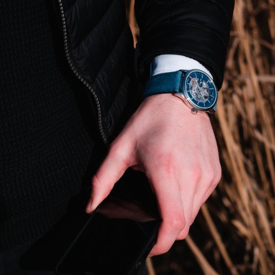 Herren Armbanduhr Edelstahl  Glänzend 24,5cm 