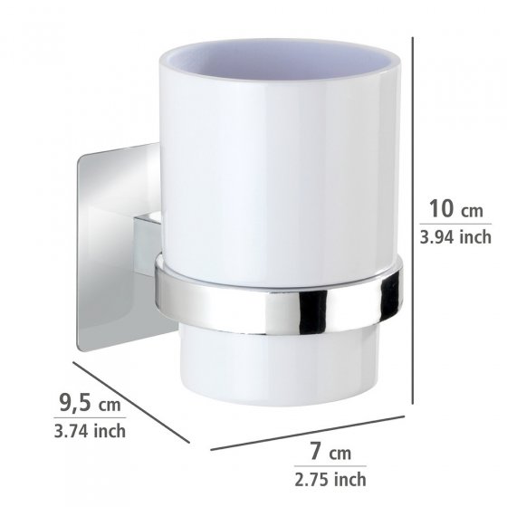 Turbo-Loc® Zahnputzbecher Quadro, Befestigen ohne bohren 