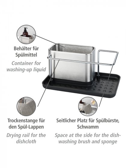 Spülorganizer Mod. Orio und 2 Mikrofasertücher Mod. Migro, Spülorganizer Orio und 2 Mikrofasertüchern Migro 