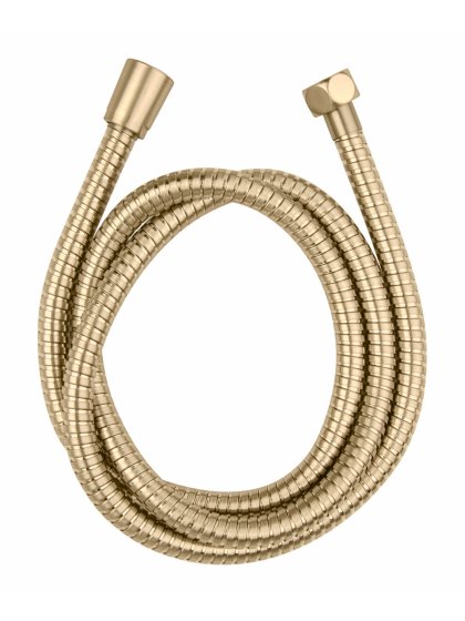 Edelstahl Duschschlauch Mod. Brass 150 cm Gold, 1/2" Standardanschluss, Verdrehschutz 