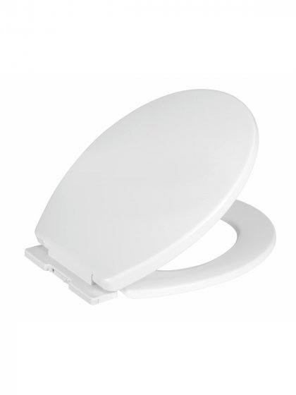 WC-Sitz Mod. Luri, weiß, Thermoplast, 35.5x43 cm, mit Easy-Close Absenkautomatik 