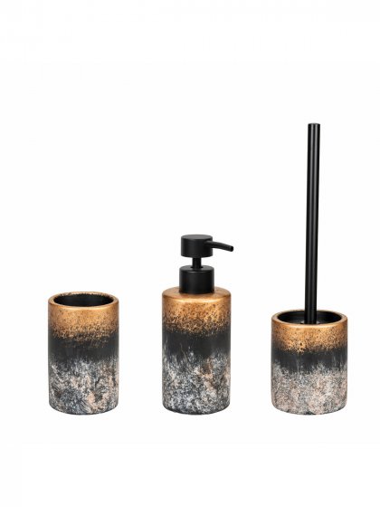 Bad-Accessoire Set Mod. Lacona, 3-teilig, aus hochwertigem Beton 