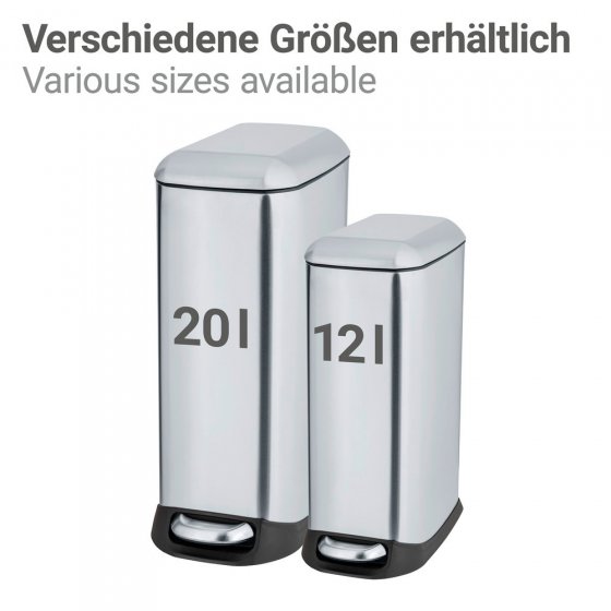 Treteimer Mod. Design 20 L, Easy-Close, Edelstahl, mit herausnehmbarem Einsatz 