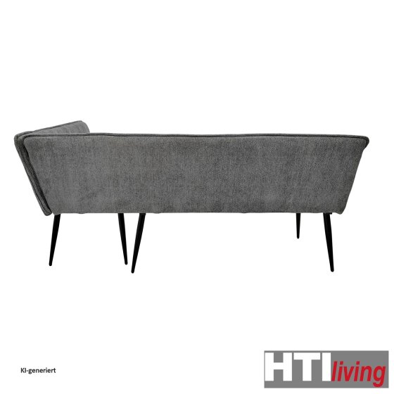 Eckbank 195 x 154 cm Mesilla Blaugrau kurzer Schenkel rechts 
