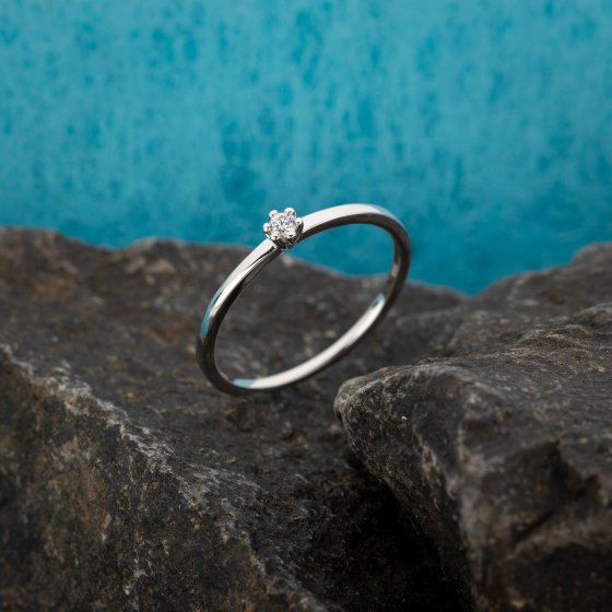 Ring Gold 585 mit Brillant 0,05ct. 