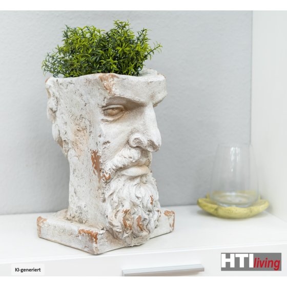 Pflanzgefäß Apollon Büste Poseidon 
