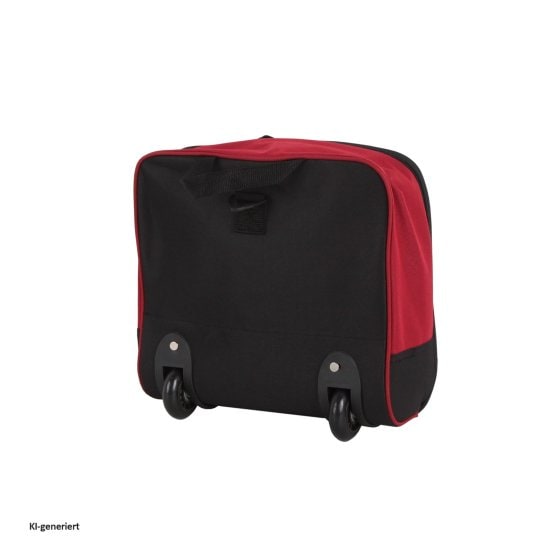 Reisetasche auf Rollen Rochester Schwarz Rot 