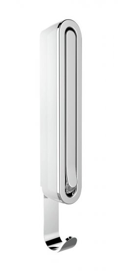 Klapphaken Premium Mod. Sigma Polarweiß, klappbarer Wandhaken 