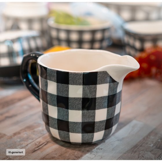 Milchkrug aus Keramik 800 ml Squares 