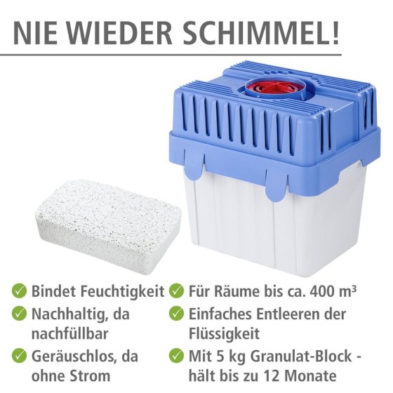 Feuchtigkeitskiller 5 kg, Raumentfeuchter 