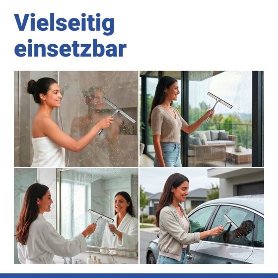 Badezimmerwischer Mod. Terni Jumbo, extra breite Wischfläche 