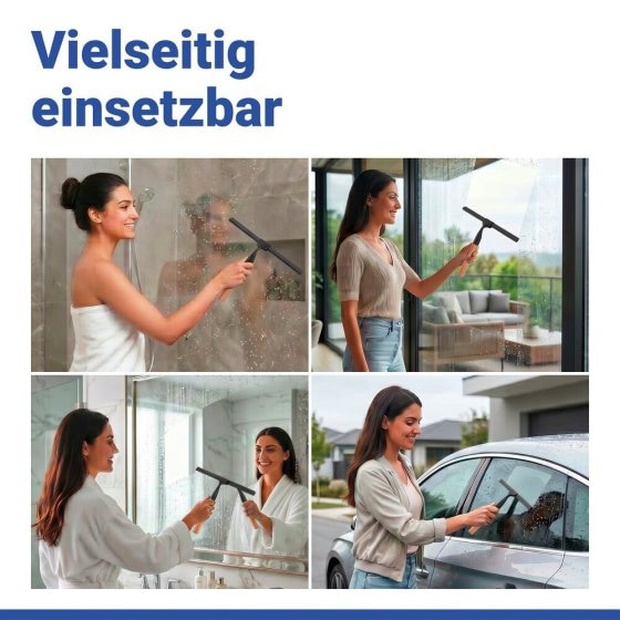 Turbo-Loc® Badezimmerwischer Mod. Bambusa, aus Bambus und Edelstahl 