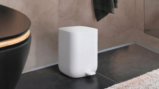 Treteimer Mod. Davos, Weiß, 6,5 ltr. 
