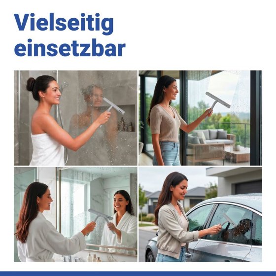 Duschabzieher Mod. Mola Grau, aus Edelstahl, ummantelt mit Silikon 