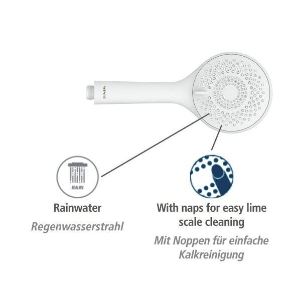 Brauseset Watersaving Weiß, Länge Stange: 70 cm 