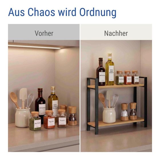 Küchenregal Mod. Lou, 2 Etagen, 2 Etagen 