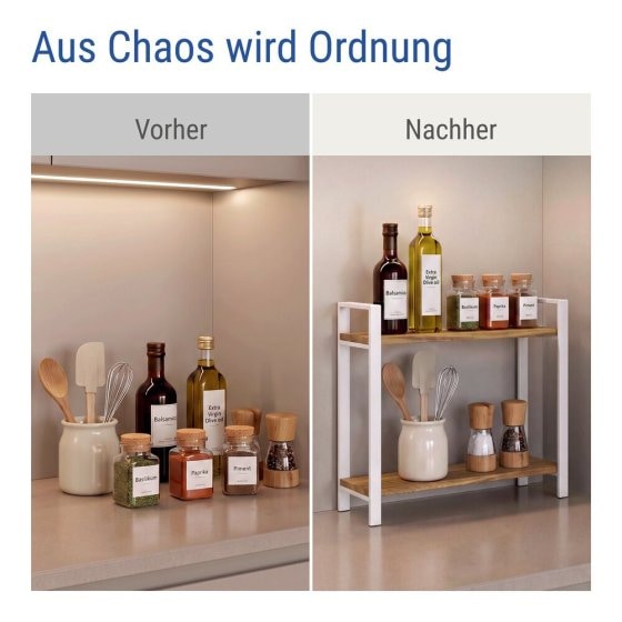 Küchenregal Mod. Louisa, 2 Etagen, 2 Etagen 