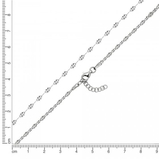 Collier 925 Silber rhodiniert 