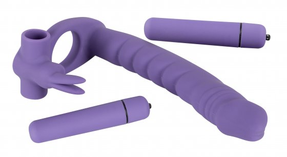 Vibrator mit Penisring Double Delight 