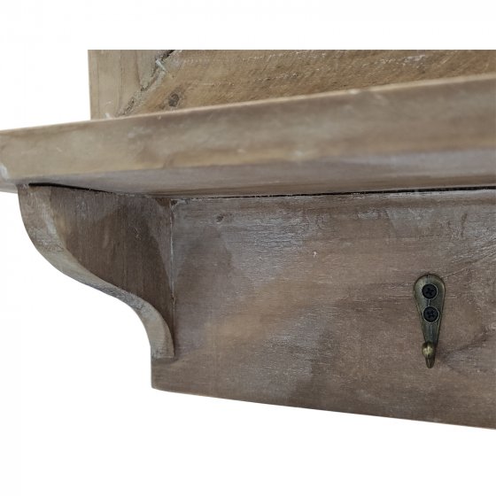 Dekofenster mit Spiegel Braun 