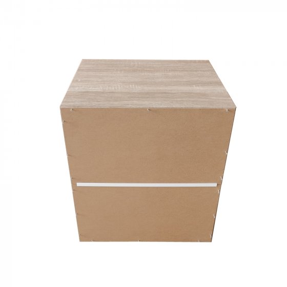 Nachtkommode 3 Schubladen Nina Sonoma Weiß 