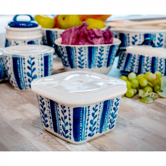 Schüssel mit Deckel 0,8 Liter Landhaus 