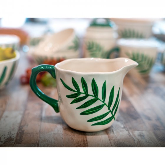 Krug 0,8 Liter Keramik gemustert 