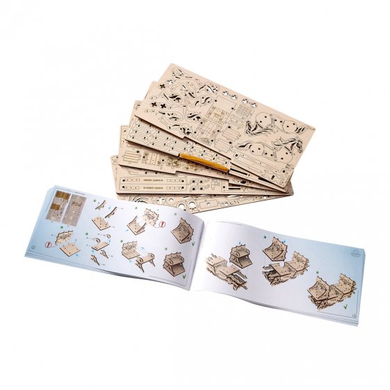Holzmodell Postkutsche