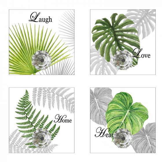 Wandhaken 4er-Set Leaf 