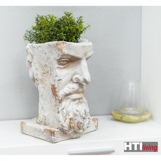 Pflanzgefäß Apollon Büste Poseidon 