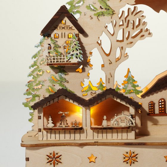 LED-Schwibbogen "Winterkirche"