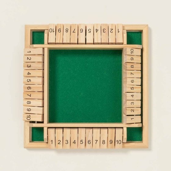Klappenspiel für Vier aus Holz 