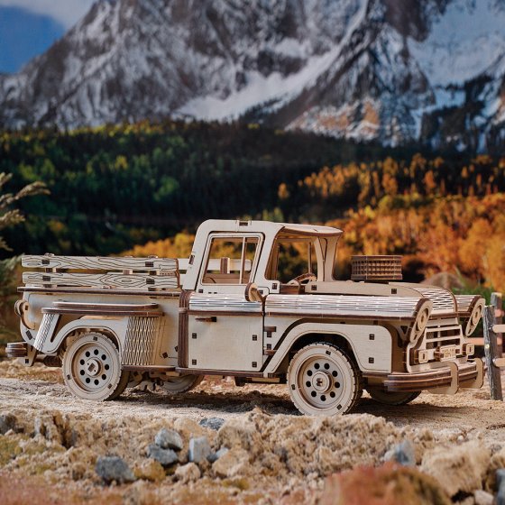 Holzmodell Pick-Up-Truck 