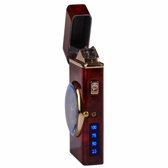 Plasma-Feuerzeug mit Uhr 