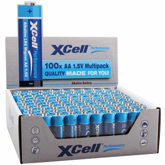 Mignon-Batterien 100er-Pack AA