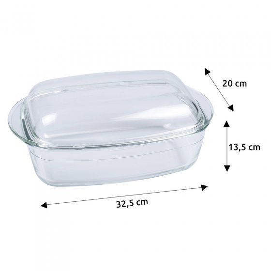 Glas-Back und Auflaufform