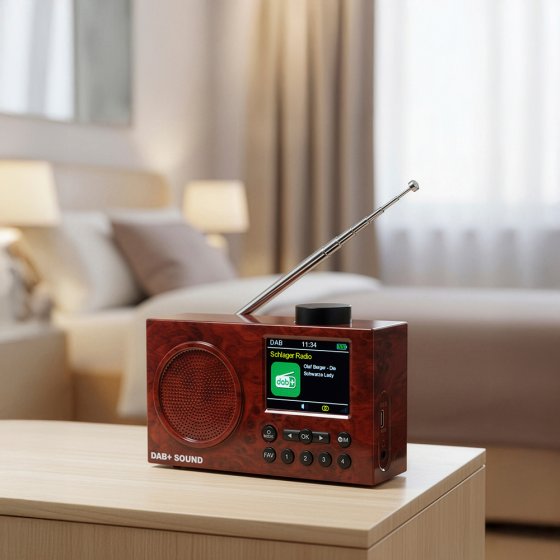 Kompaktes DAB+-Radio mit Farbdisplay 