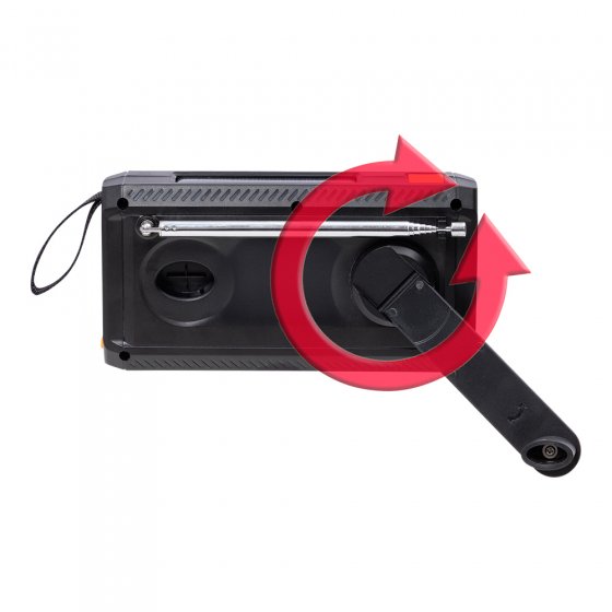 DAB+-Kurbel-und Solarradio 