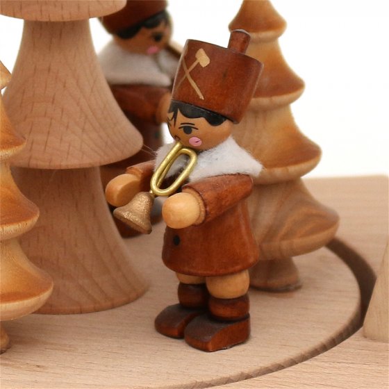 Tischpyramide mit 6 Teelichtern Bergleute 