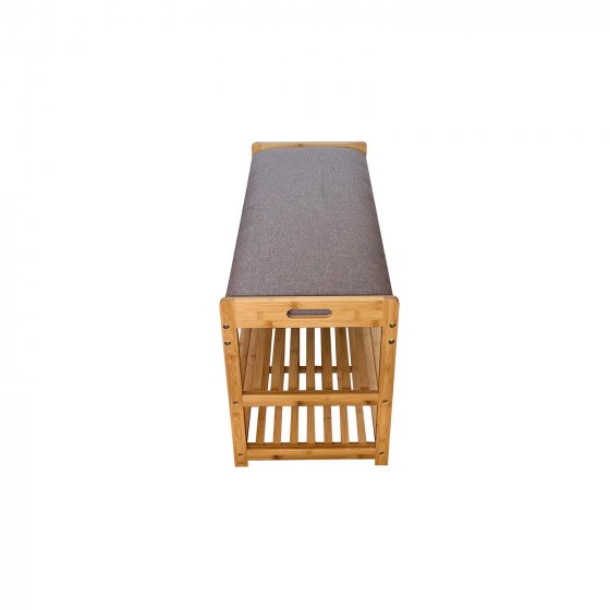 Schuhbank mit Schubfach Bambus 