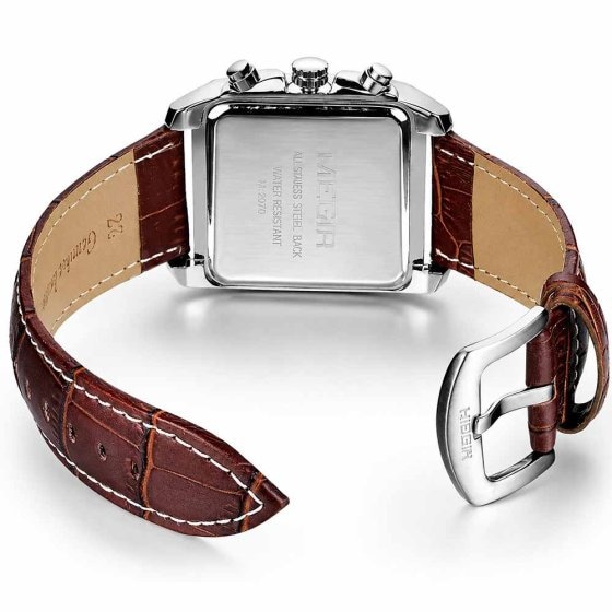 Retro Herrenuhr mit Lederband 