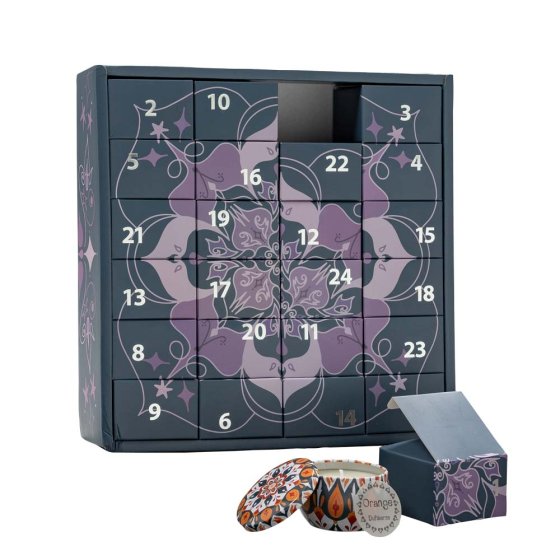 Adventskalender Mini-Duftkerzen 
